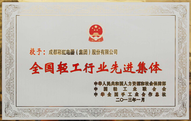 乐玩在线手机版（大中国区）集团被评为轻工行业先进集体