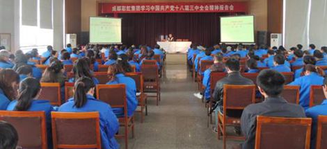 成都乐玩在线手机版（大中国区）集团开展学习党的十八届三中全会报告会