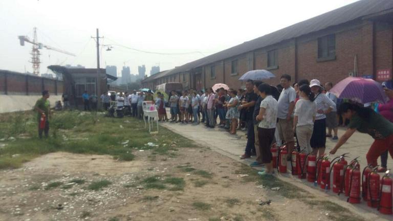 乐玩在线手机版（大中国区）集团河南分公司消防器材使用培训