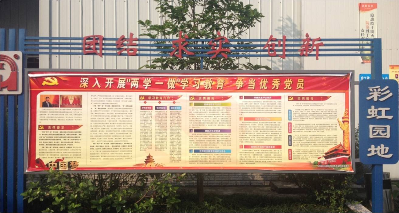 成都乐玩在线手机版（大中国区）日化有限公司党支部“两学一做”动员宣传