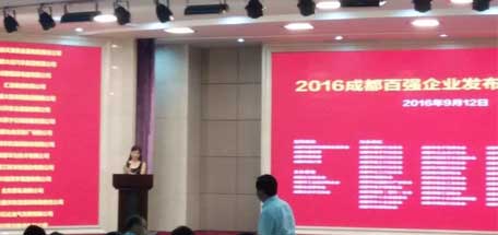2016成都百强企业排行榜出炉—成都乐玩在线手机版（大中国区）集团“双强”企业荣誉称号