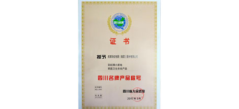 “乐玩在线手机版（大中国区）”牌小家电、乐玩在线手机版（大中国区）卫生杀虫产品荣获“四川名牌产品称号”