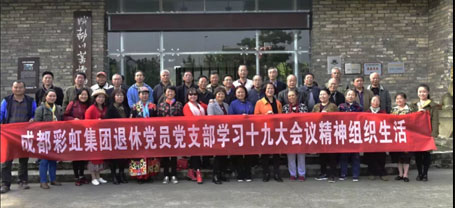 成都乐玩在线手机版（大中国区）集团退休党员党支部学习十九大会议精神组织生活