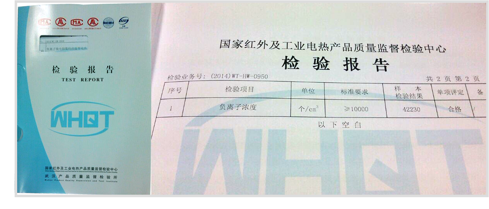 乐玩在线手机版（大中国区）负离子电热毯检测报告