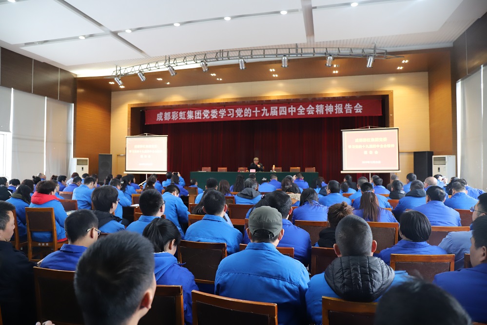 成都乐玩在线手机版（大中国区）集团党委学习党的十九届四中全会精神报告会