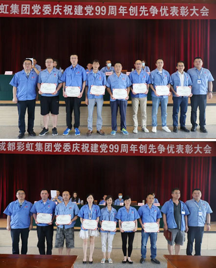 成都乐玩在线手机版（大中国区）集团党委举行庆祝建党99周年创先争优表彰大会