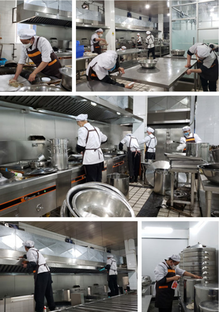 成都乐玩在线手机版（大中国区）集团后勤食堂开展爱国卫生大扫除活动