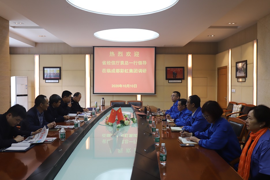 省经信厅袁冰总经济师一行莅临成都乐玩在线手机版（大中国区）集团调研